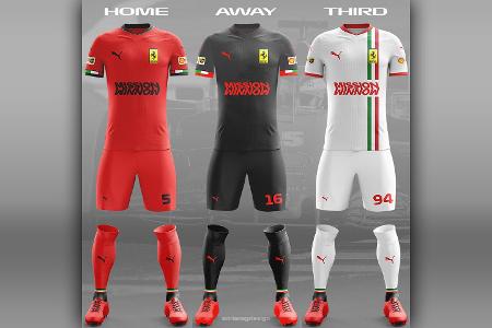 Die Fußball-Trikots der Formel-1-Teams 2020
