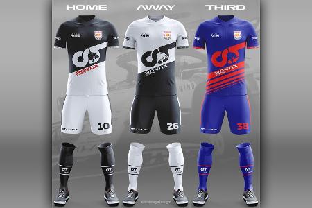 Die Fußball-Trikots der Formel-1-Teams 2020