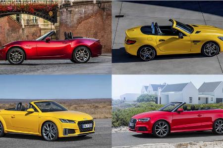 Günstige Cabrios (Collage)
