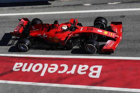 Erste Fotos von Sebastian Vettel im Ferrari SF1000
