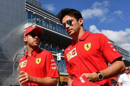 Die beiden Ferrari-Piloten mit Nummer-eins-Anspruch: Vettel und Leclerc