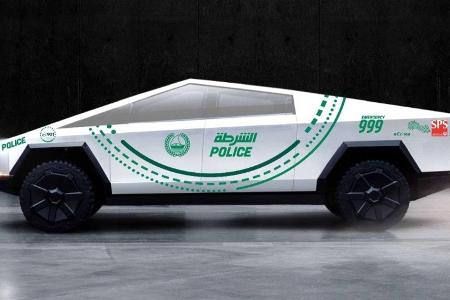 Tesla Cybertruck ergänzt Dubai Police Force