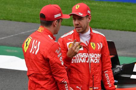 Charles Leclerc und Sebastian Vettel hatten 2019 einigen Klärungsbedarf