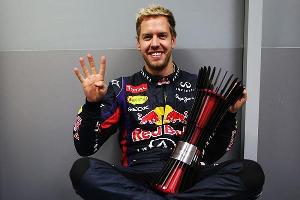 Sebastian Vettel nach seinem vierten WM-Titelgewinn mit Red Bull im Jahr 2013