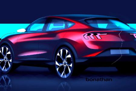Ford Mustang Mach-E: Elektro-SUV mit bis zu 600 km WLTP-Reichweite
