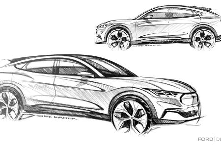 Ford Mustang Mach-E: Elektro-SUV mit bis zu 600 km WLTP-Reichweite