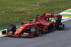 Sebastian Vettel und Charles Leclerc verunfallen in Brasilien