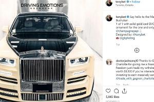 Drakes neuer Rolls-Royce hat eine diamantbesetzte Gold-Eule als Kühlerfigur