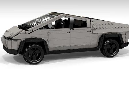 Tesla Cybertruck aus Lego zeigt das Naheliegende