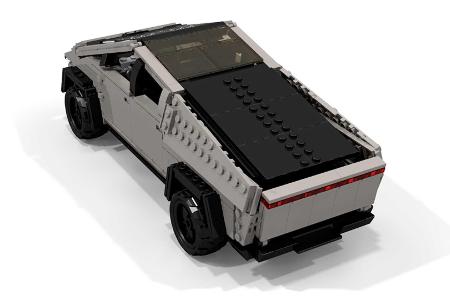 Tesla Cybertruck aus Lego zeigt das Naheliegende