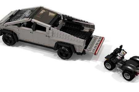 Tesla Cybertruck aus Lego zeigt das Naheliegende