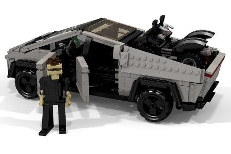 Tesla Cybertruck aus Lego zeigt das Naheliegende