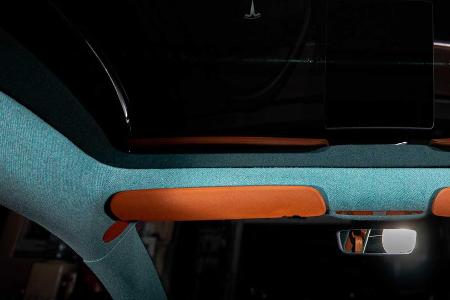 Vilner pimpt Tesla Model 3-Interieur mit Hahnentrittmuster und viel Türkis