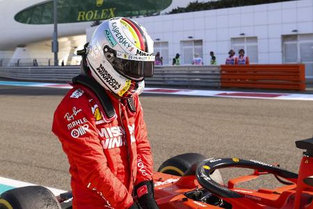 Zumindest in der Strafentabelle lag Sebastian Vettel vorn