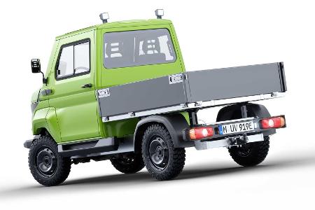 Evum aCar: Neue Optik und neue Fahrzeugklasse für Elektro-Kleinlaster