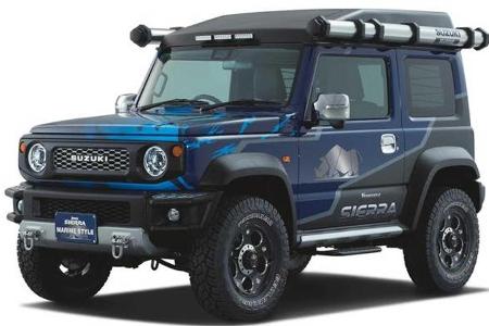 Suzuki Swift Sport Breitbau und Spezial-Jimny auf dem Tokyo Auto Salon 2020