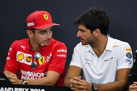 2021 Teamkollegen bei Ferrari: Charles Leclerc und Carlos Sainz