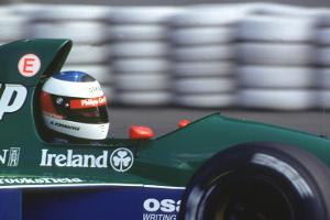 Michael Schumacher im Jordan 191: Schon beim ersten Test verflixt schnell unterwegs