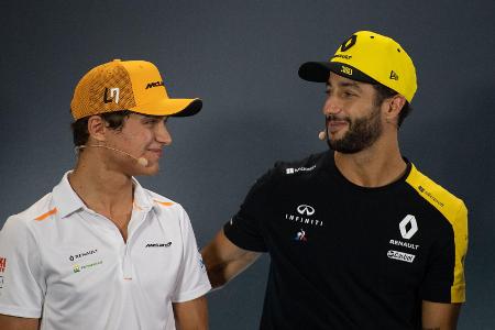 2021 Teamkollegen bei McLaren-Mercedes: Lando Norris, Daniel Ricciardo