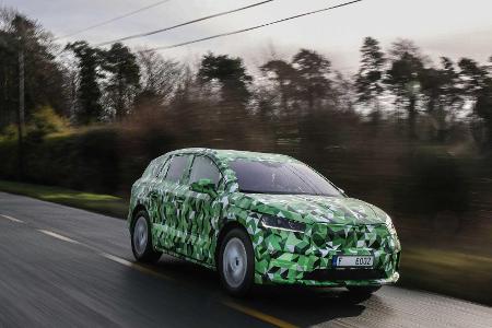 Skoda Enyaq iV: Offizielle Erlkönig-Bilder und Infos zum neuen Elektro-SUV