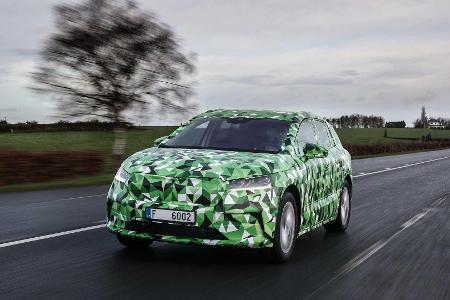 Skoda Enyaq iV: Offizielle Erlkönig-Bilder und Infos zum neuen Elektro-SUV