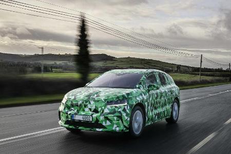 Skoda Enyaq iV: Offizielle Erlkönig-Bilder und Infos zum neuen Elektro-SUV