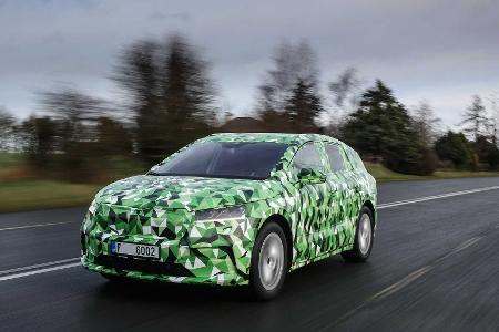 Skoda Enyaq iV: Offizielle Erlkönig-Bilder und Infos zum neuen Elektro-SUV
