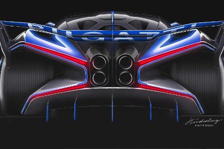 Bugatti Bolide: Extremes Leichtbau-Monster sprengt alle Dimensionen