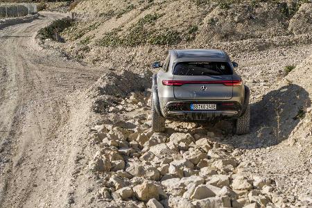 Mercedes EQC 4x4²: Elektroauto als Gelände-Tier mit Portalachsen