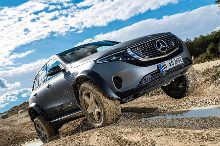 Mercedes EQC 4x4²: Elektroauto als Gelände-Tier mit Portalachsen