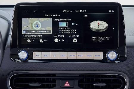 Hyundai Kona Elektro (2021): Facelift und neue Displays
