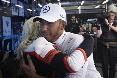 Christina Aguilera und Lewis Hamilton beim Grand Prix in Baku 2018