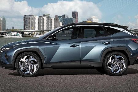 Hyundai Tucson (2021): Neue Generation des Kompakt-SUVs ist extrem kantig