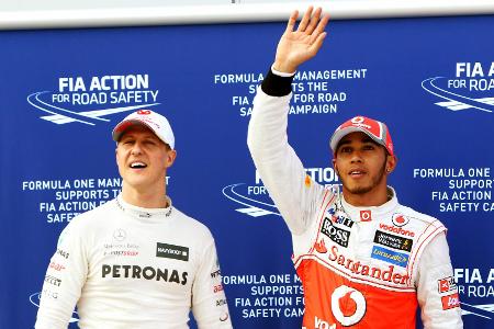 Lewis Hamilton steht kurz davor, Michael Schumachers Rekord einzustellen