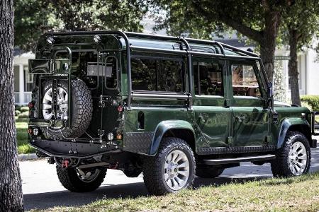 Land Rover Defender mit Corvette-Motor und Degustations-Ausrüstung