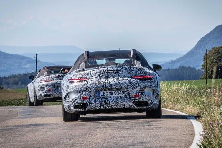 Mercedes-AMG SL (2021) zeigt sich ganz offiziell als Erlkönig