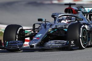 Lewis Hamilton sicherte sich die Bestzeit am ersten Testtag in Barcelona