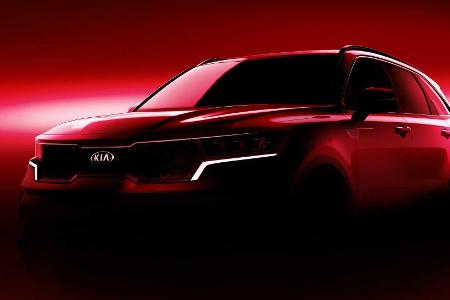 Kia Sorento (2020): Offizieller Teaser zeigt scharfe Optik