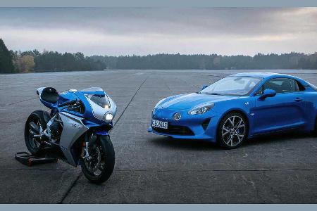 MV Agusta Superveloce 800: Motorrad im Alpine-Look