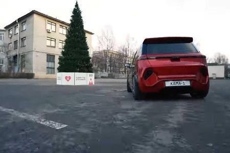 Kamaz Kama 1: Russisches Elektroauto mit Display im Lenkrad