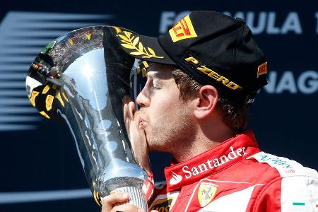 Sebastian Vettel - Ferrari - GP Ungarn - Budapest - Rennen - Sonntag - 26.7.2015