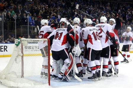 NHL: Senators nach Sieg bei den Rangers im Halbfinale