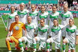 Wolfsburgs Fußballerinnen trotz Niederlage zum dritten Mal deutscher Meister