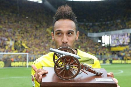 Bundesliga-Torjägerkanone: Aubameyang fängt Lewandowski ab