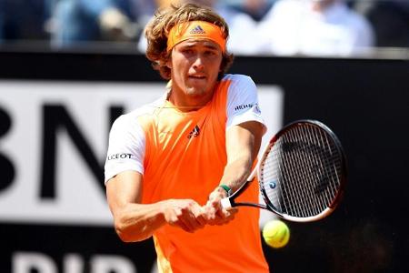 Rom: Zverev im ersten ATP-Masters-Finale gegen Djokovic
