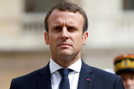 Frankreichs Präsident Macron zu Tour-Start in Düsseldorf: 