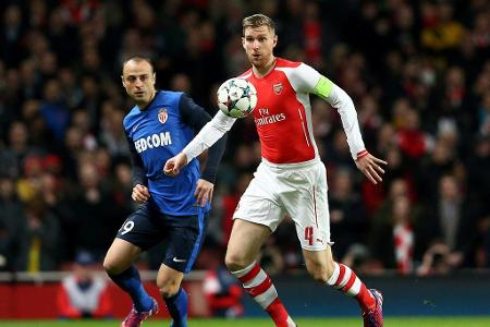Platz 13: Per Mertesacker (54 Spiele)