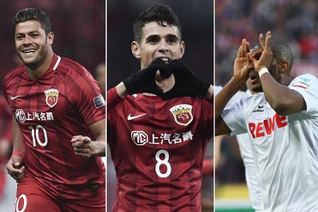 Die Chinesische Super League schwimmt dank ihrer Investoren im Geld. Mit Kölns Anthony Modeste wechselte der drittbeste Bund...
