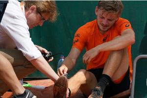 French Open: Goffin muss nach Sturz aufgeben
