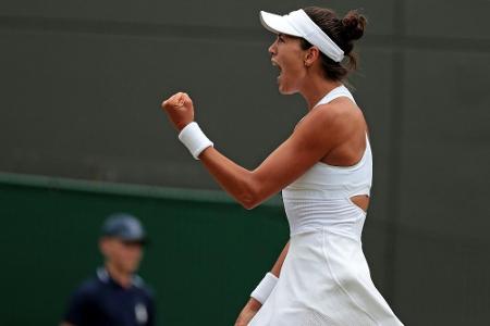 Kerber-Bezwingerin Muguruza im Halbfinale von Wimbledon